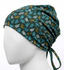 Green Floral Head Cap