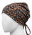 Black Floral Head Cap