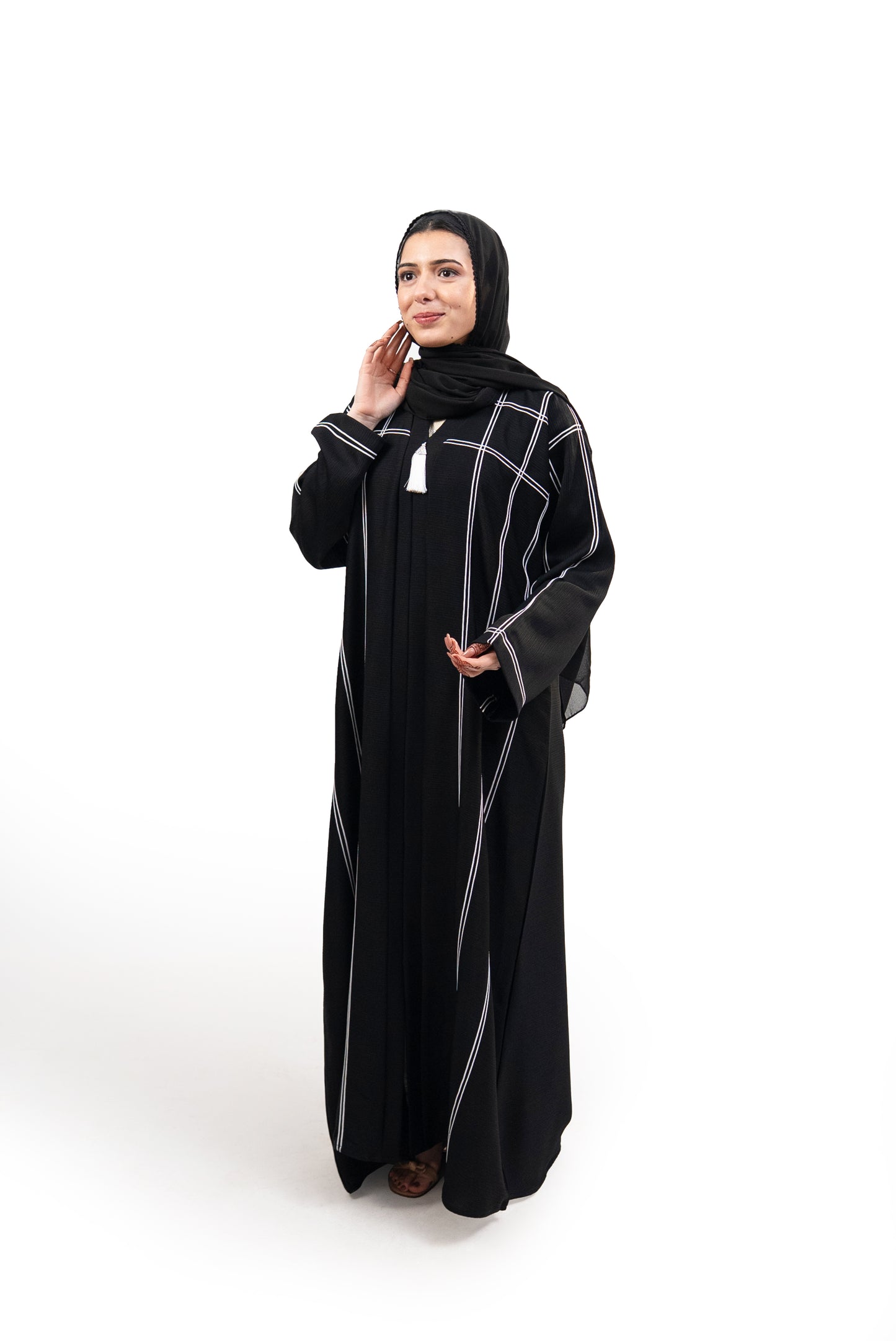 Premium Lined Check Abaya