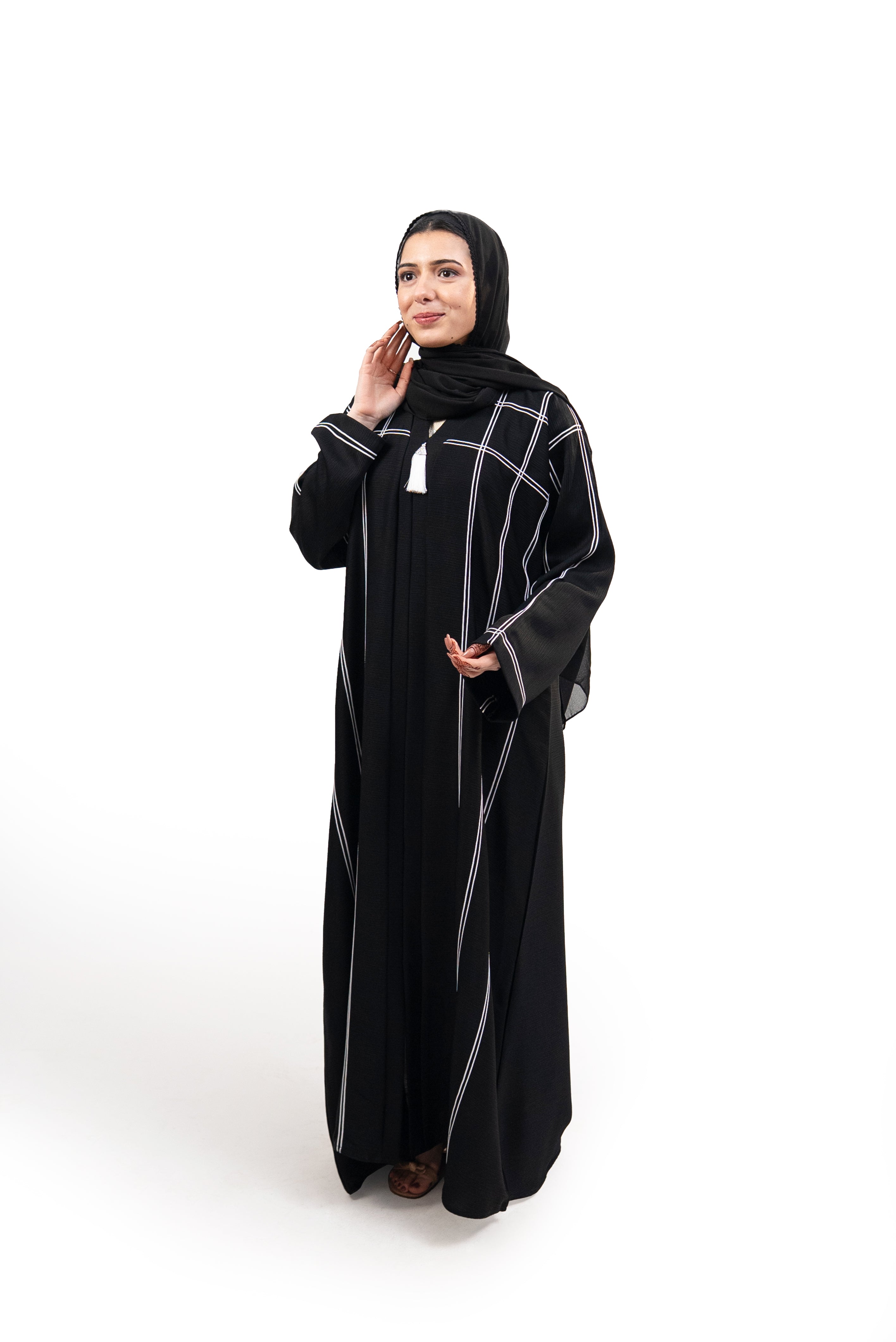 Premium Lined Check Abaya