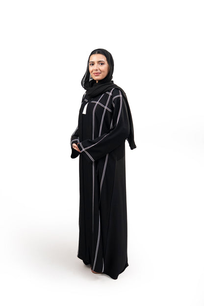 Premium Lined Check Abaya