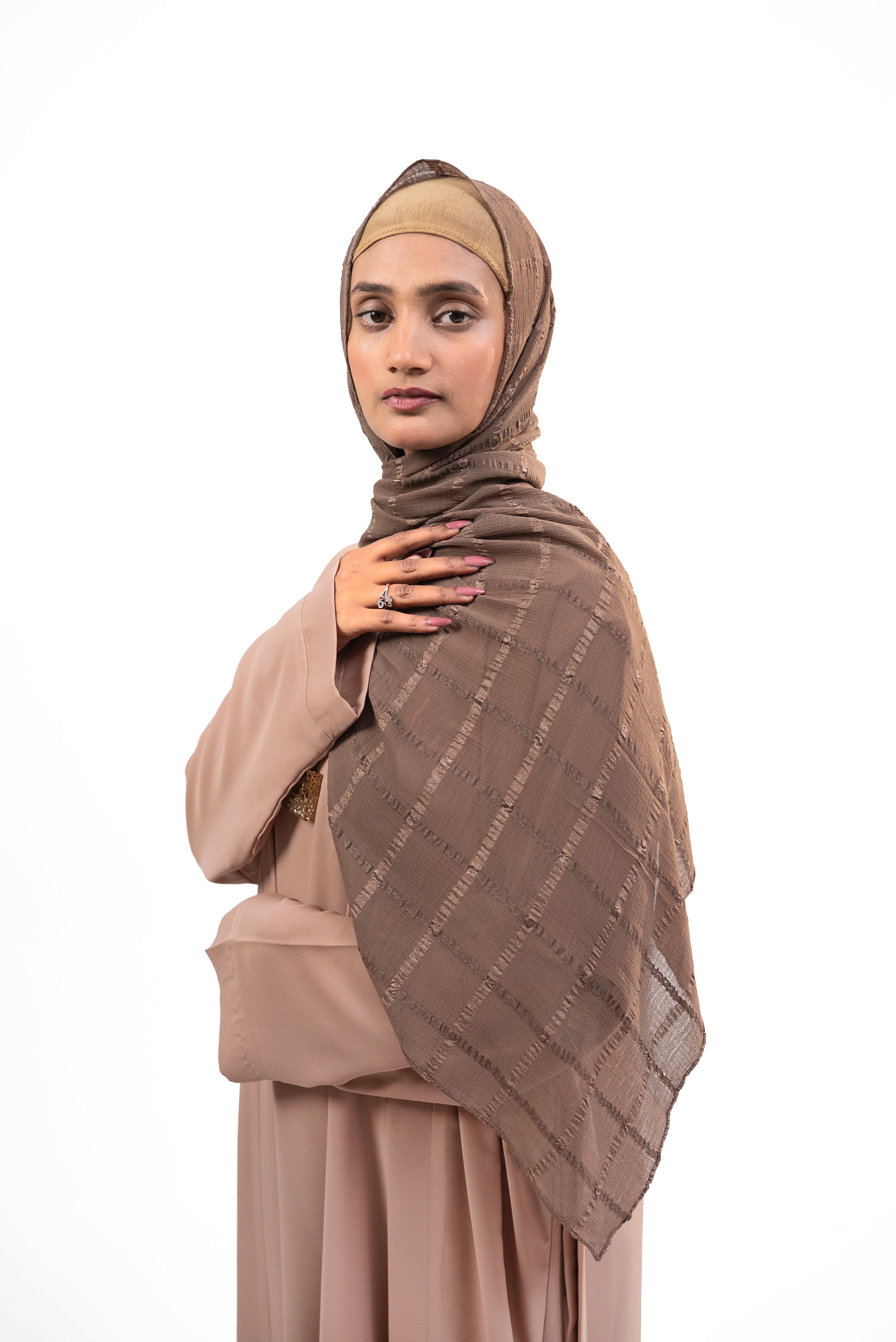 Classic Check Chiffon Stoler Main image