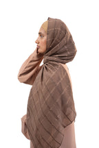 Classic Check Chiffon Stoler
