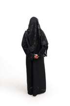 Open Crystal Stone Work Abaya