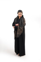 Open Crystal Stone Work Abaya