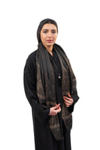 Open Crystal Stone Work Abaya