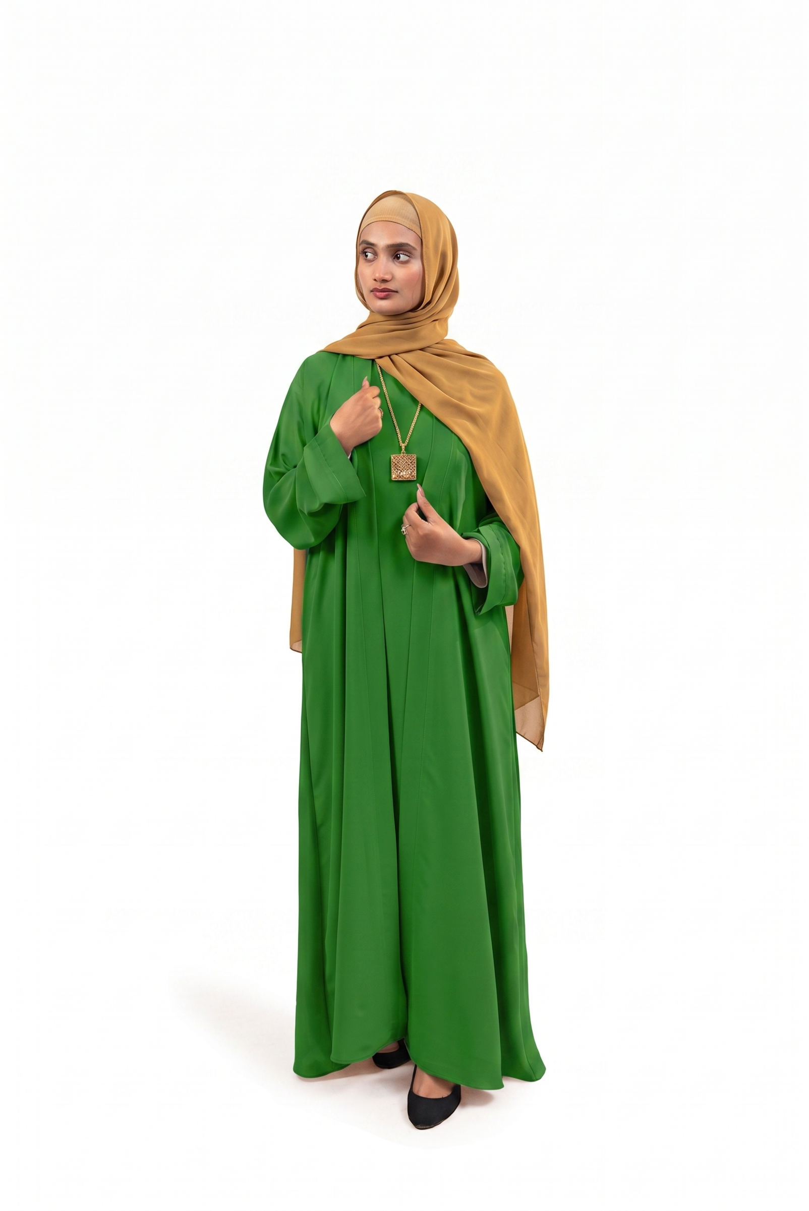 Flowy Farshi Cut Abaya Secondary image
