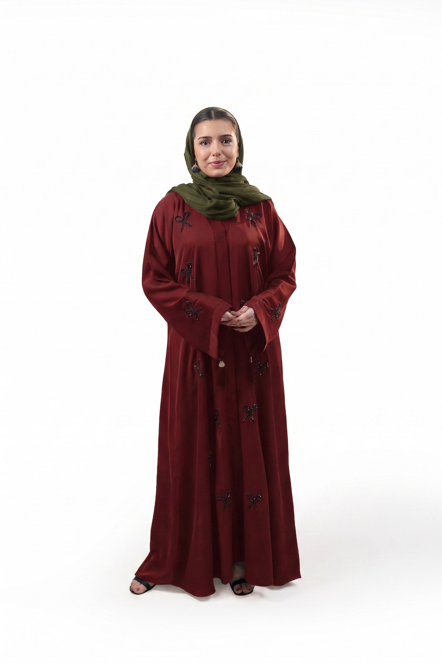 Classic Stone Embossed Abaya