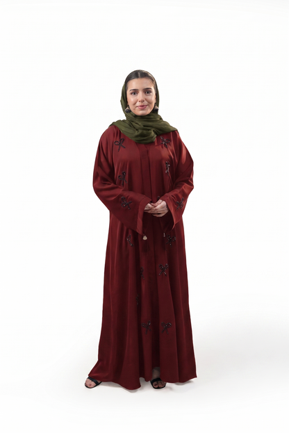 Classic Stone Embossed Abaya