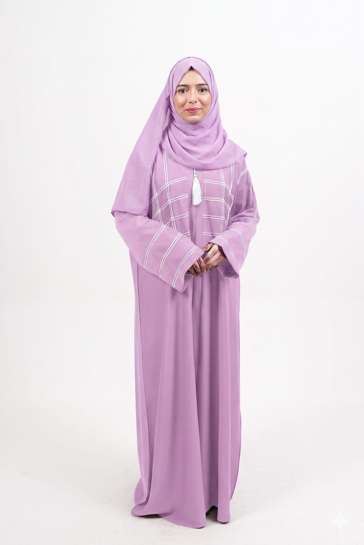 Signature Doriya Check Abaya