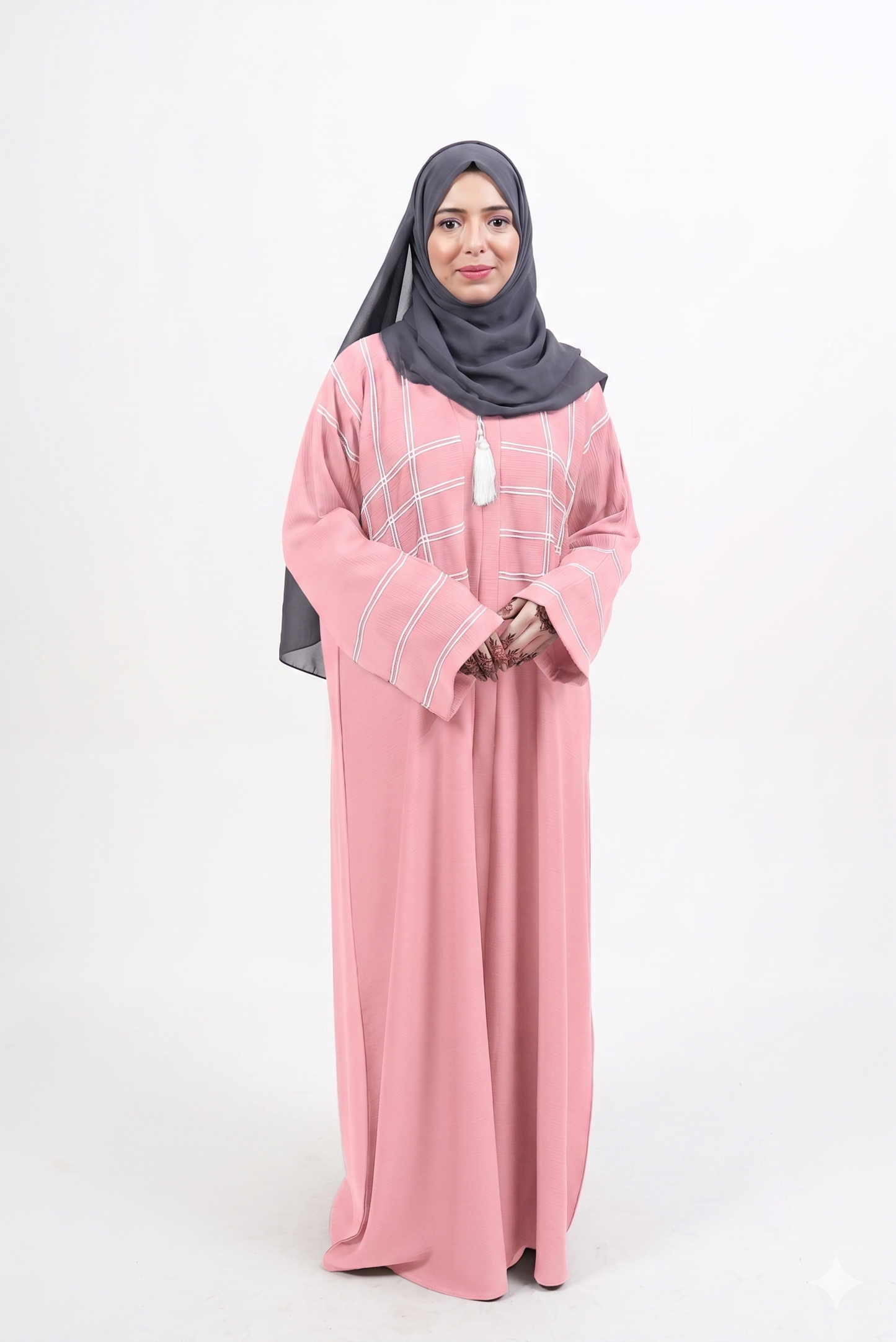 Signature Doriya Check Abaya