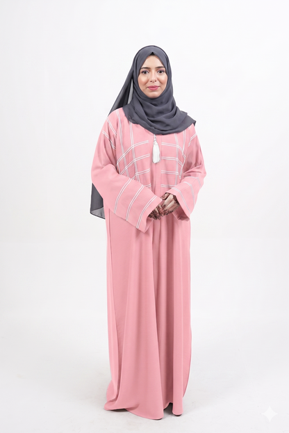 Signature Doriya Check Abaya
